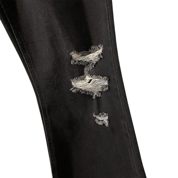 KANCAN Mid Rise Button Fly Flare Dark Gray Jeans Women’s Size 11/29 - Picture 9 of 12